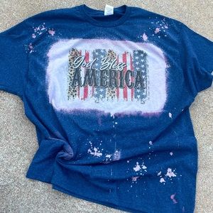 God Bless America Bleached T-Shirt
